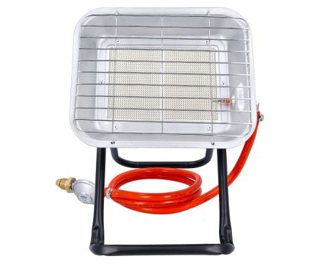 TOUGH MASTER Gas Heater 4.5 kW with Adjustable Heating 37mbar Pressure Regulator Space Warmer Propane Heater