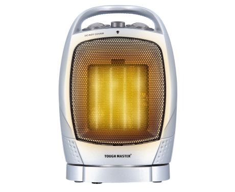 TOUGH MASTER® Mini Ceramic Fan Heater Oscillating 1500W 50 Hz| Ceramic Space Heater with thermostat | Portable