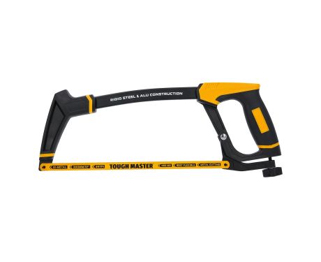 TOUGH MASTER® Handheld Hacksaw Shock-Absorbing with Quick Change Hacksaw Blade 24 TPI & Non-Slip Grip - 300 Milimetres (TM-HS12P)