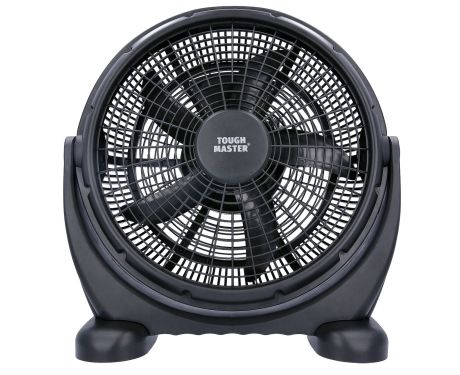 TOUGH MASTER Industrial High Velocity Floor Fan 16-inch 3 Speeds Steel 120° Head Tilt Portable