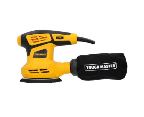 TOUGH MASTER® Orbital Sander Corded 125mm 230-240V Electric Sander with sandpaper, dust bag - 280 Watts (TM-RS312E)