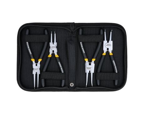 TOUGH MASTER® Circlip Plier Set Internal External Snap Ring Pliers - 4 Pieces (TM-CPS4)