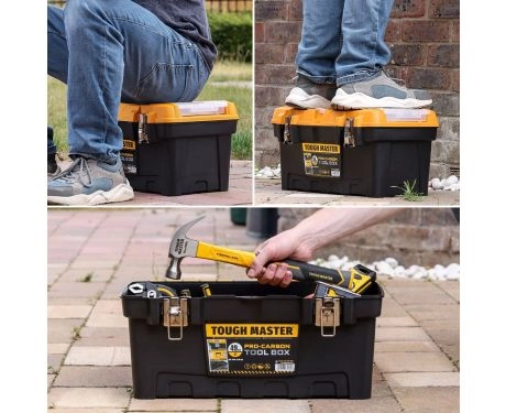 Tough Master® UPT-4006 Tool Storage Box with Tote Tray