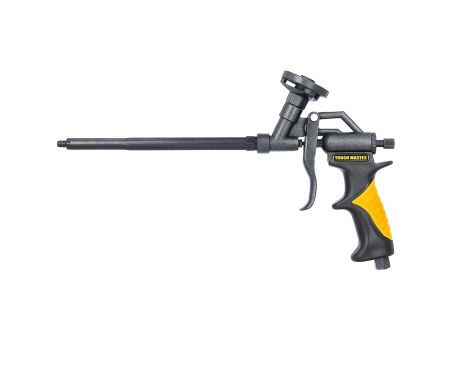TOUGH MASTER® Foam Gun Professional Foaming Gun PTFE Expanding Foam Gun with 2 x Plastic Nozzles & 2 x Extension Tubes - 5 Pieces (TM-FG7T)