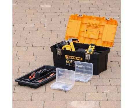 Tough Master® UPT-4006 Tool Storage Box with Tote Tray