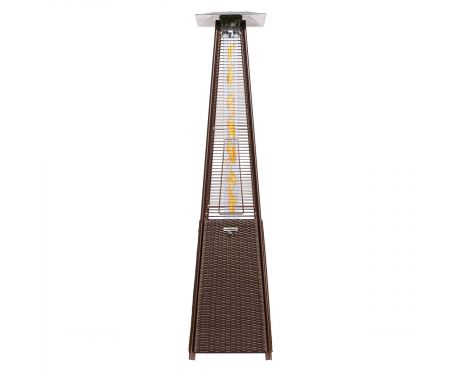 TOUGH MASTER® Patio Gas Heater Pyramid Rattan Style with Optional Patio Cover - 13000 Watts (TM-PHP13R)