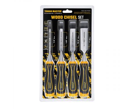 TOUGH MASTER® 4 piece Wood Chisel Set Wood Carving Chisels - 4 Pieces (TM-CS144)