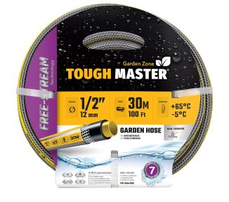 TOUGH MASTER® 30 Metre Garden Hose Pipe 30M Reinforced Anti-Kink Water Hosepipe