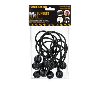 TOUGH MASTER® Bungee Cord Balls Tarp Cord Elastic Ball Ties 10pcs TM-BB1510