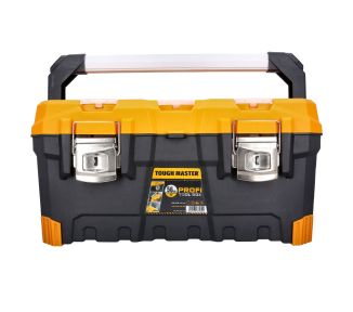TOUGH MASTER® Tool Box / Tool Chest 22" / 56cm Portable with Handle, Tool Tote Tray & Compartments