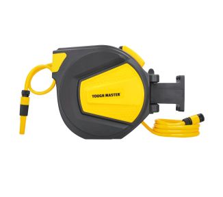 TOUGH MASTER® Retractable Hose Reel Automatic, Wall-Mounted Hose Pipe - 20 Metres (TM-HRA22M)