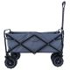 TOUGH MASTER Folding Wagon 80 kg Load Capacity, Collapsible Trolley Cart with 360° Rotating Front Wheels 7" | TM-FWC82