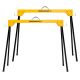 TOUGH MASTER® Pro Saw Horse Set Folding Sawhorses Lightweight & Compact with 500kg Load Capacity - 2 Pieces (TM-SH2P)