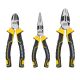 TOUGH MASTER® Pliers Set with 180cm Combination Plier, 160cm Diagonal Cutting Plier & 170cm Long Nose Plier - 3 Pieces (TM-PS766)