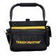 Open Tote Tool Bag 10" TOUGH MASTER, Removable Tool Organiser 33 Multi Pocket Technicians Tool Bag with Handle
