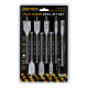 TOUGH MASTER® Paddle Flat Wood Drill Bit Set with Extension & Hex Key - 9 Pieces (TM-FDB9)