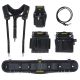 TOUGH MASTER Tool Pouch Set with 28 Pockets Leather Belt, Massage Foam Segments in Waist Support | TM-PTPS