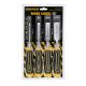 TOUGH MASTER® 4 piece Wood Chisel Set Wood Carving Chisels - 4 Pieces (TM-CS144)