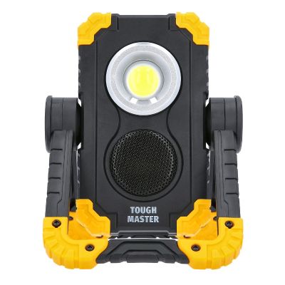 TOUGH MASTER® Rechargeable Work Light Wireless Speaker Bluetooth 5 Watt 1500 Lums (TM-WLP15S)