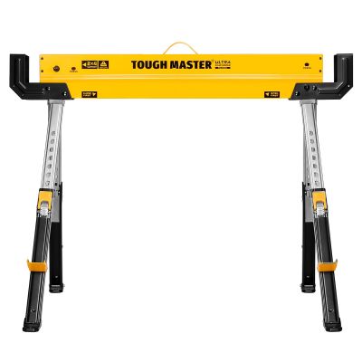 TOUGH MASTER® Ultra Saw Horse Adjustable Heavy Duty Steel Work Bench with 590kg Load Capacity - 1 Piece (TM-SH1U)