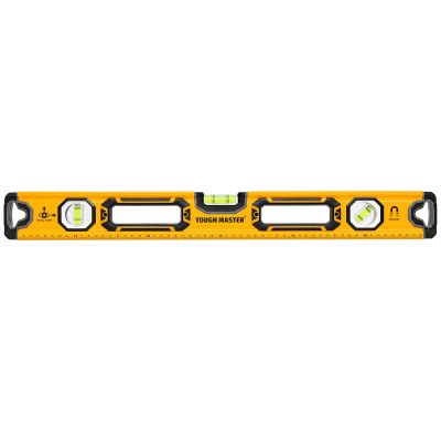TOUGH MASTER® Magnetic Alloy Spirit Level, 600 mm 24” 3 vials (TM-SL60V)