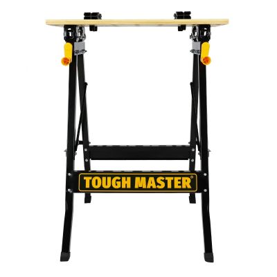 TOUGH MASTER® Workbench Work Table Portable Folding Heavy Duty with 4 Swivel Pegs (TM-WB100B)