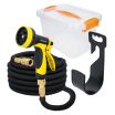 1 x TOUGH MASTER Expanding Garden Hose
1 x 10 Pattern Spray Gun Comes with