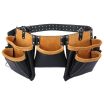 1 x TOUGH MASTER® 11 pocket leather tool belt Comes with